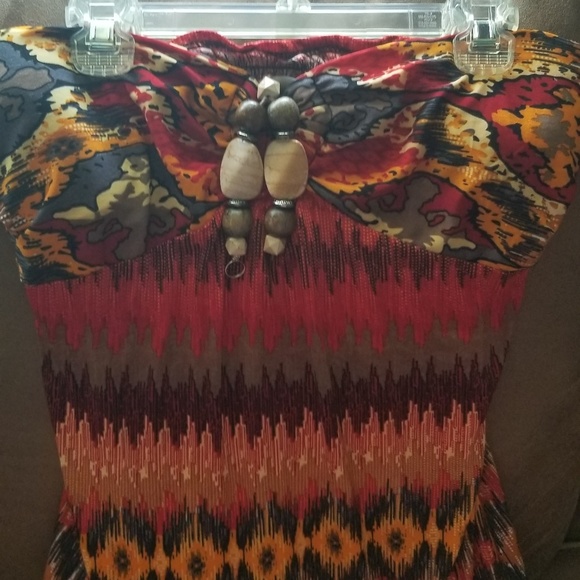 Maxi Dress XL 65% SILK XL - Picture 1 of 6